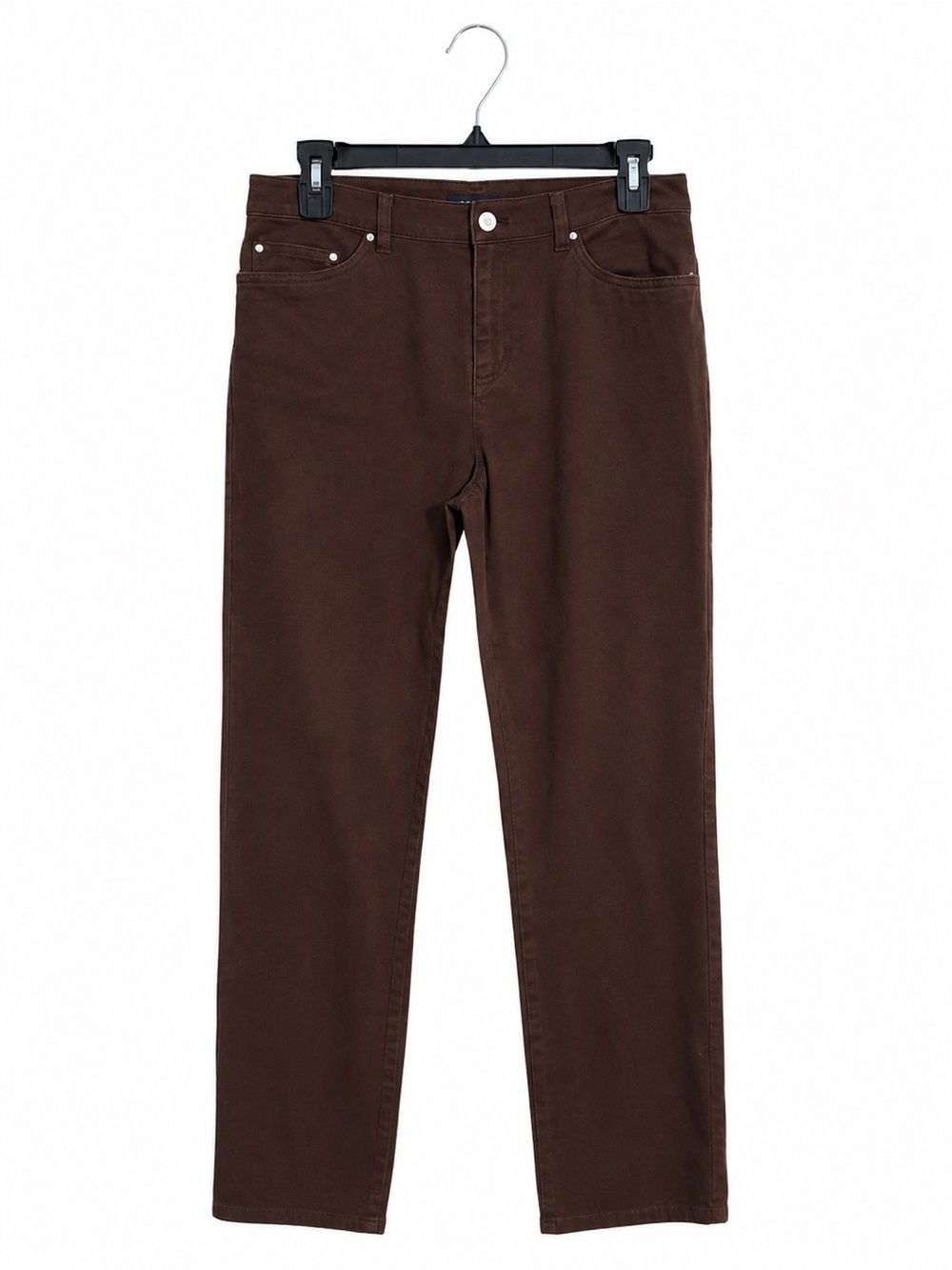Women’s Brown Dress Pants Size 6 Stretch Straight Leg Jones New York